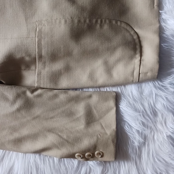VINTAGE century club  Men's suit tan color  jacket size 44 W - Picture 7 of 9